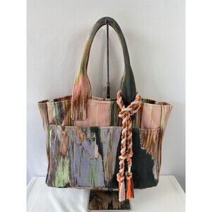Vince Blue and Pink Tote Bag
